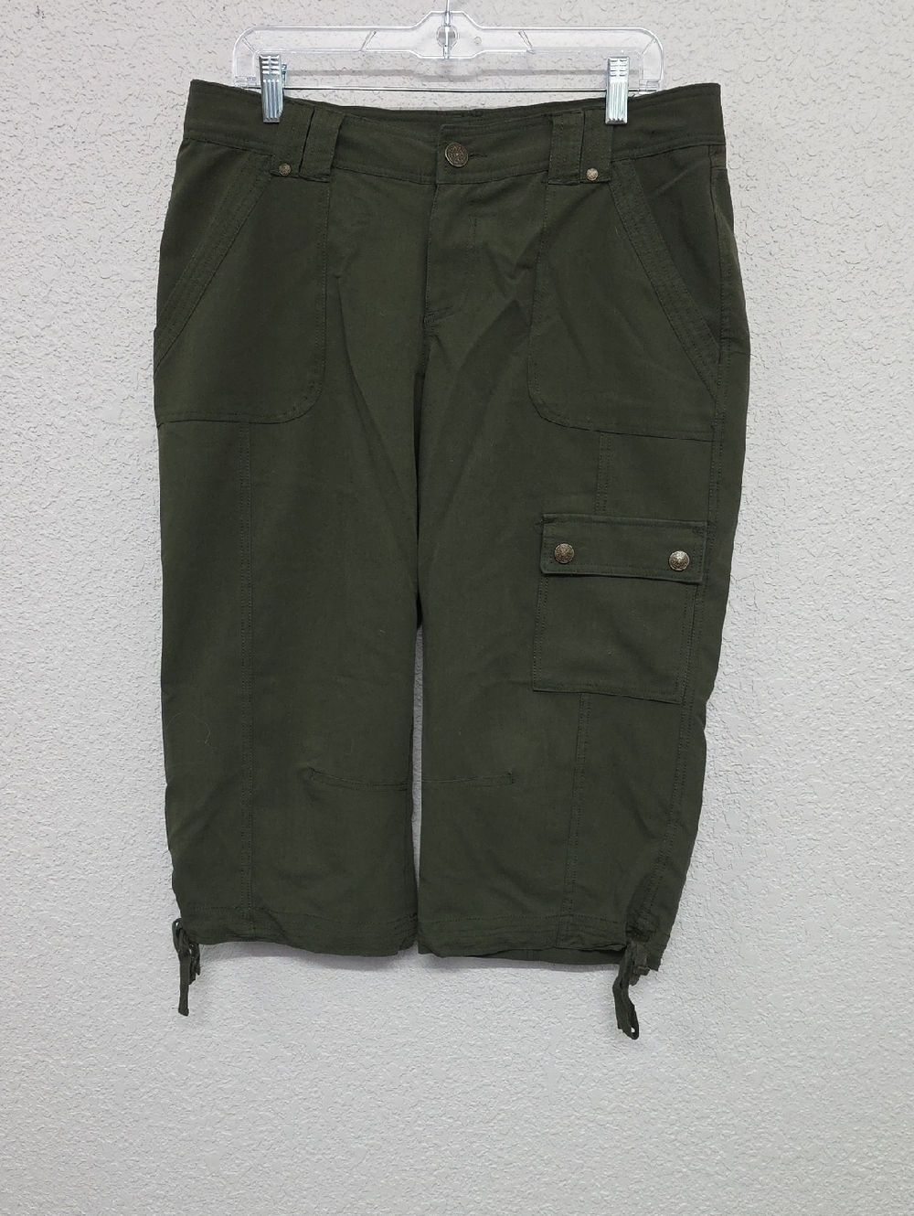 Maurices Olive Army  Green Stretch Cargo Capris